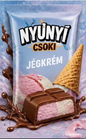 Jégkrémes Nyunyi Csoki csomagolás