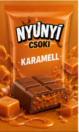 Karamellás Nyunyi Csoki csomagolás